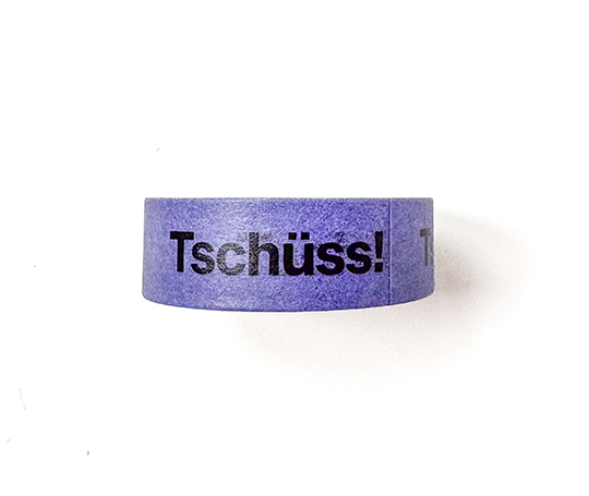 Washi tape - Tschüss!