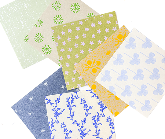Petits papiers sérigraphiés Paper Kkuleomi