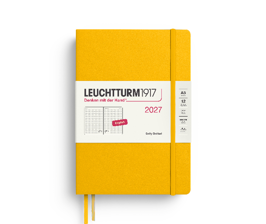 Leuchtturm - journal dots 2027 A5 - rigide 1 jour/page Sunflower