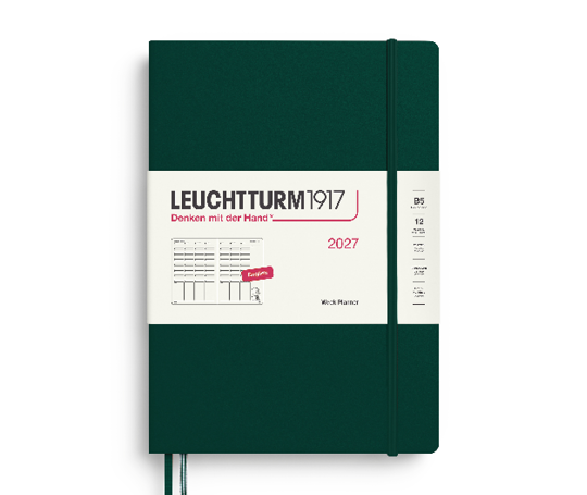Leuchtturm - agenda 2027 B5 - rigide en colonnes - Forest