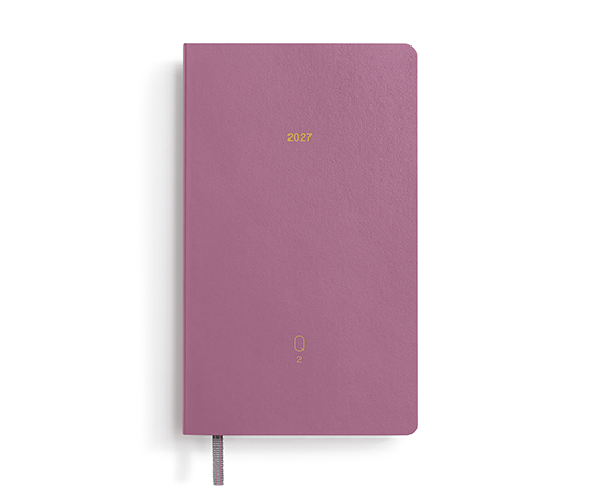 Leuchtturm - Quarterly agenda 2027 A6 - 1 jour/page Shades of Rose