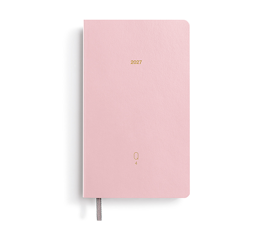 Leuchtturm - Quarterly agenda 2027 A6 - 1 jour/page Shades of Rose