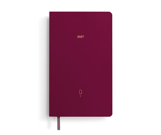 Leuchtturm - Quarterly agenda 2027 A6 - 1 jour/page Shades of Rose
