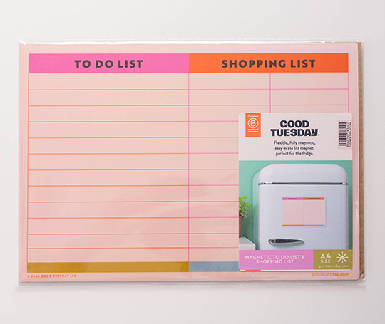 Liste magnétique A4 To-do et shopping