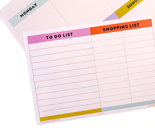 Liste magnétique A4 To-do et shopping