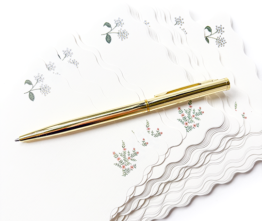 Rifle Paper Co. - Ensemble de 130 feuillets et stylo-bille Dahlia