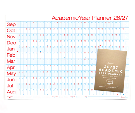 Crispin Finn Year Affiche planner académique 26/27