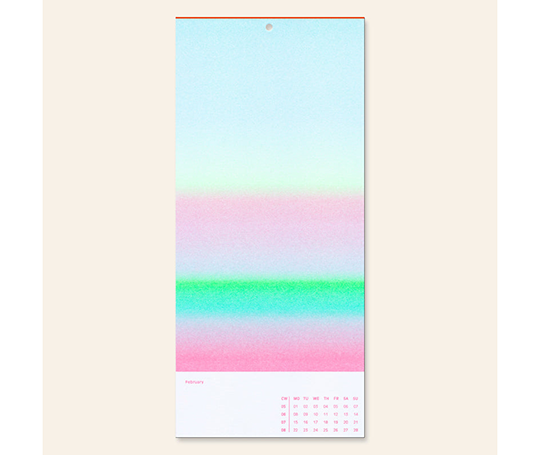 Calendrier 2027 imprimé en riso