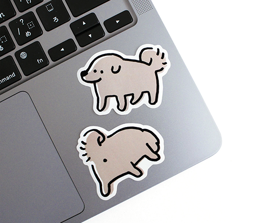2 autocollants Minimini- Chiens