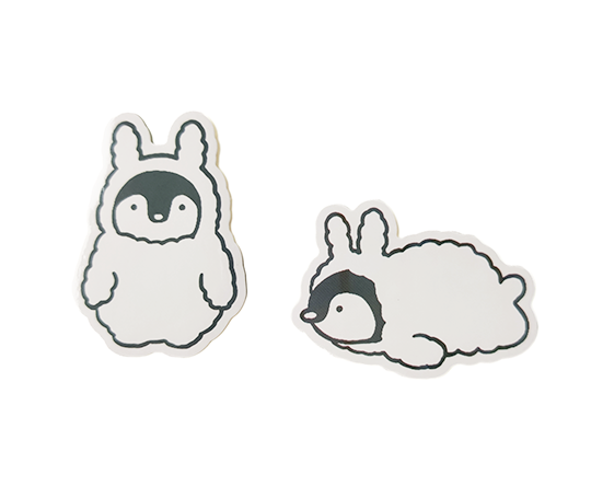 2 autocollants Kigurumi - Pingouins