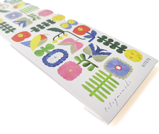 Kitta - Pochette de washi prédécoupé - Fleurs & oiseaux