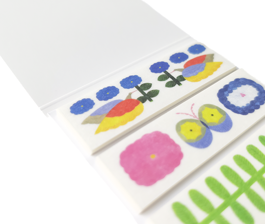 Kitta - Pochette de washi prédécoupé - Fleurs & oiseaux