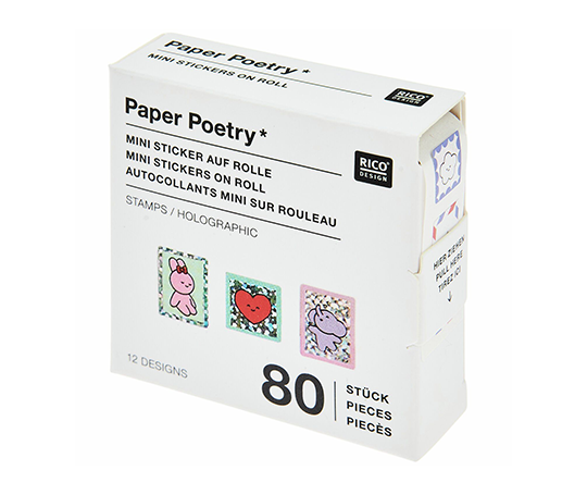 Distributeur d'autocollants - Mini timbres