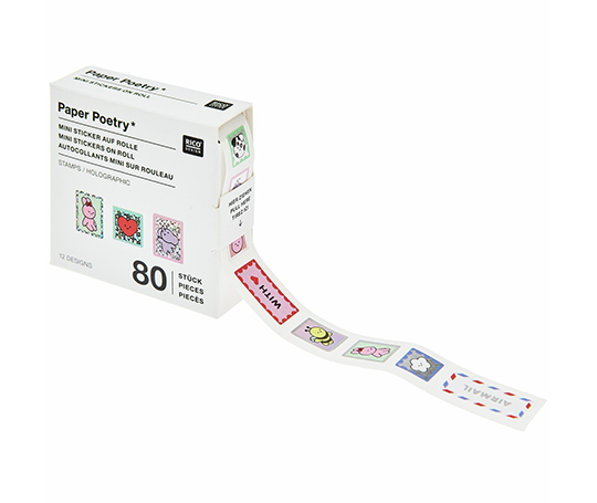 Distributeur d'autocollants - Mini timbres