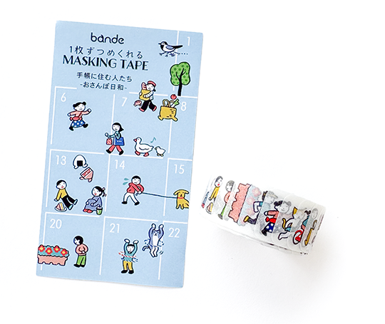 Autocollants washi individuels sur rouleau