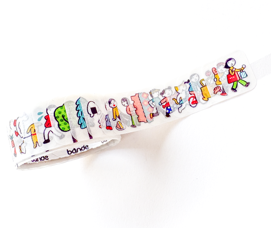 Autocollants washi individuels sur rouleau