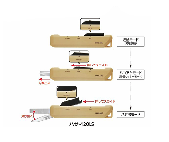 Ciseaux Hako-Ake 2-en-1 - Beige
