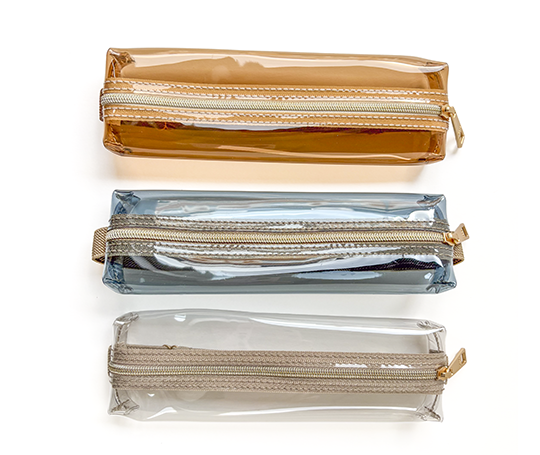 Midori - Trousse Book band transparente avec élastique