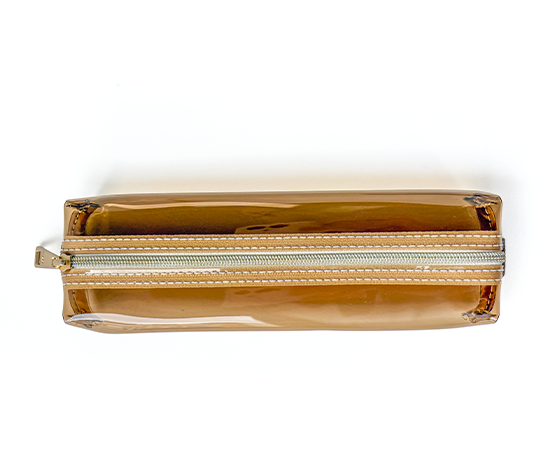 Midori - Trousse Book band transparente avec élastique