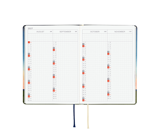Hobonichi Techo Hon A6 Agenda 2027 - String telephone