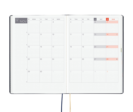 Hobonichi Techo Hon A5 Agenda 2027 - Slash