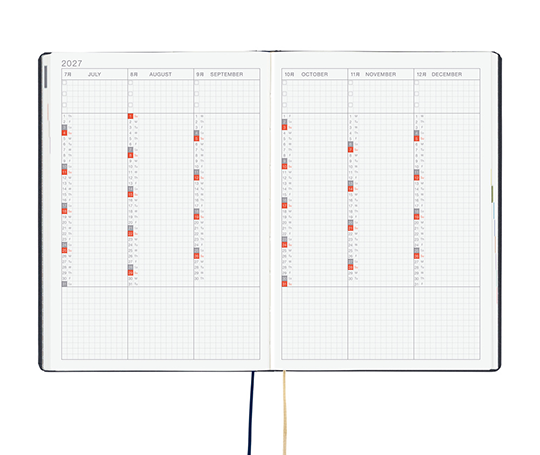Hobonichi Techo Hon A5 Agenda 2027 - Slash