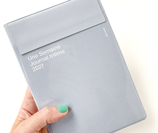 Hightide Agenda 2027 blocs - Iris/Journal intime - Gris clair (type Y)