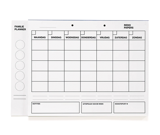 Redopapers - Planner hebdomadaire familial