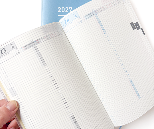 Jibun Techo - Agenda DAYs Mini 2027 - Grey