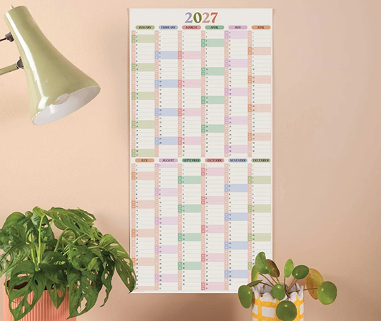 Calendrier 2027 - Affiche 30x60 (portrait)