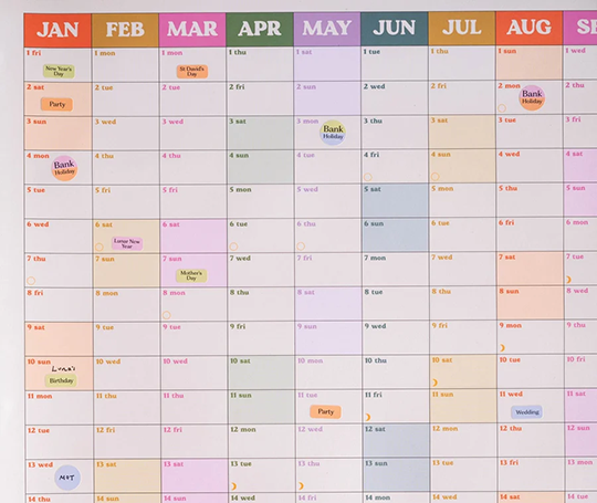 Calendrier 2027 - Affiche 49x70 (portrait)