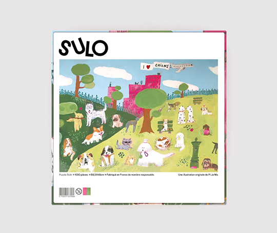 Puzzle 1000 pièces - I love chiens par Pi Ja Ma