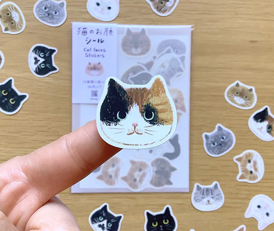 Autocollants flakes - Cat faces