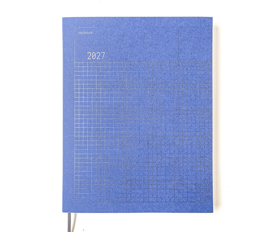 Agenda 2026 Grid en colonnes - True Blue