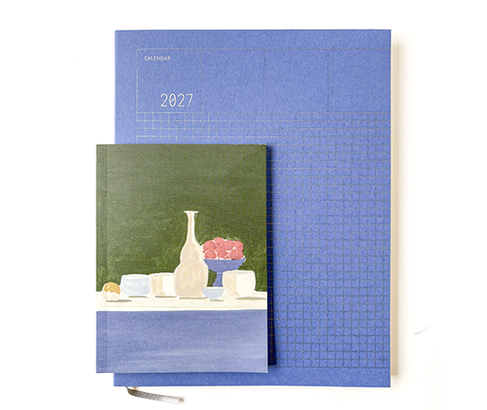 Agenda 2026 Grid en colonnes - True Blue