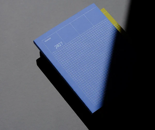 Agenda 2026 Grid en colonnes - True Blue