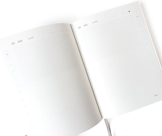 Agenda 2026 Everyday - 1 jour/page - Ink