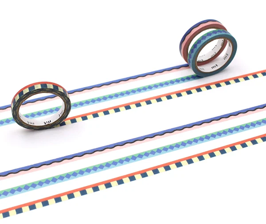 MT slim x Papier Tigre - washi tape 6 mm Piscine