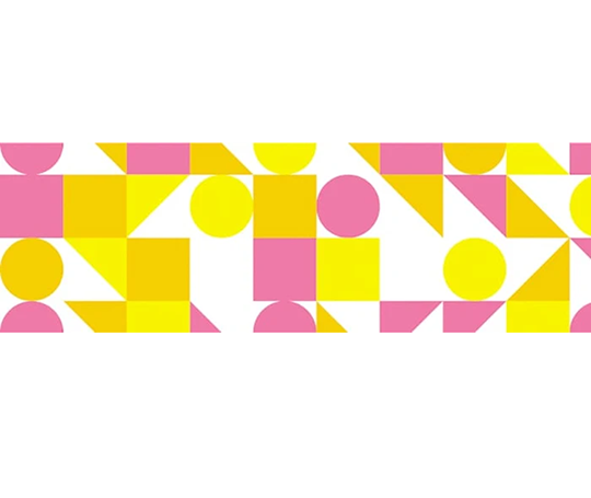MT basic - washi tape Mosaïque de formes roses