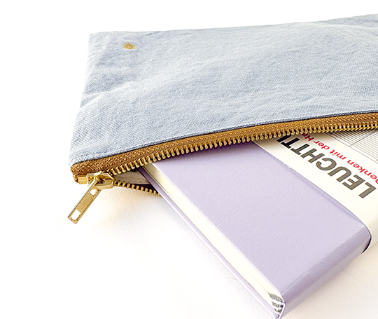 Grande pochette en coton - Bluetiful