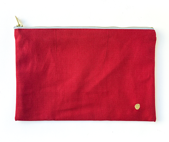 Grande pochette en coton - Cherry