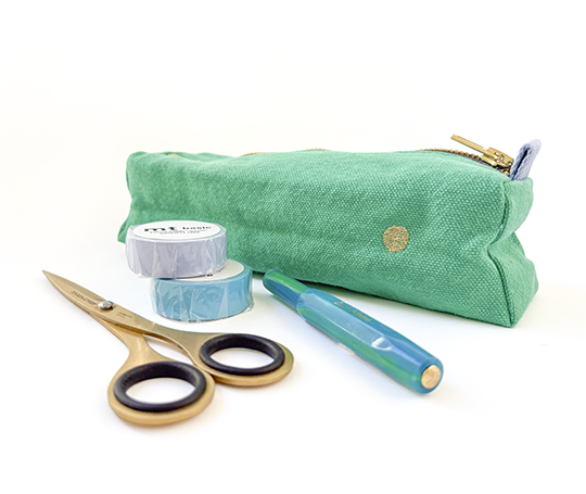 Trousse à crayons Iona en coton bio - Detox