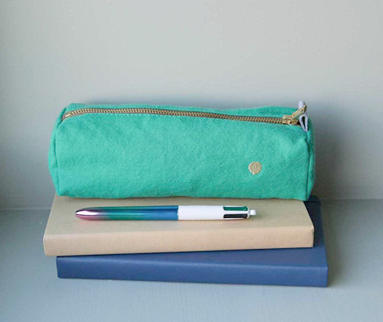 Trousse à crayons Iona en coton bio - Detox