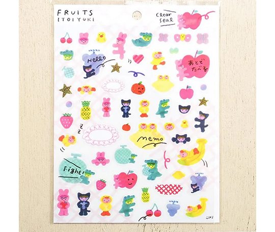 Planche d'autocollants - Fruits de Itoi Yuki