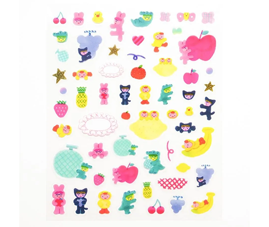 Planche d'autocollants - Fruits de Itoi Yuki