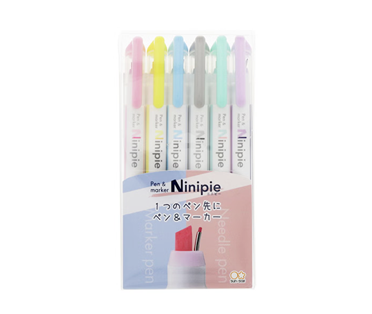 Set de 6 feutres et surligneurs - Ninipie
