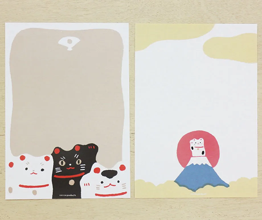 Papier à lettres - Maneki-neko de Takahata Masao