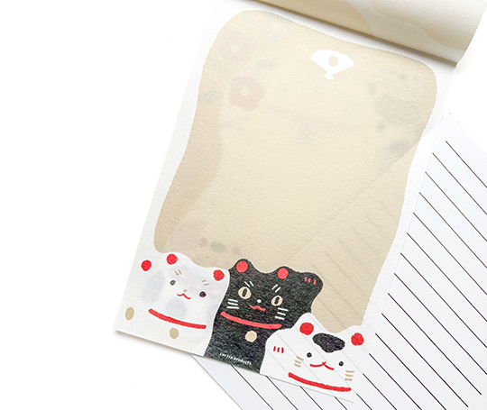 Papier à lettres - Maneki-neko de Takahata Masao