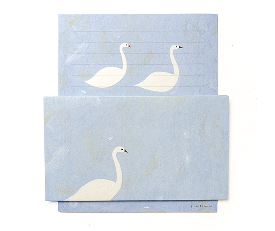 Ensemble de papier à lettres - Swan in February de Subikiawa