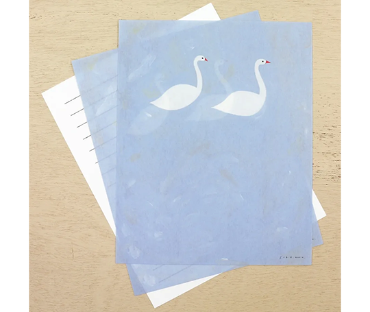 Ensemble de papier à lettres - Swan in February de Subikiawa